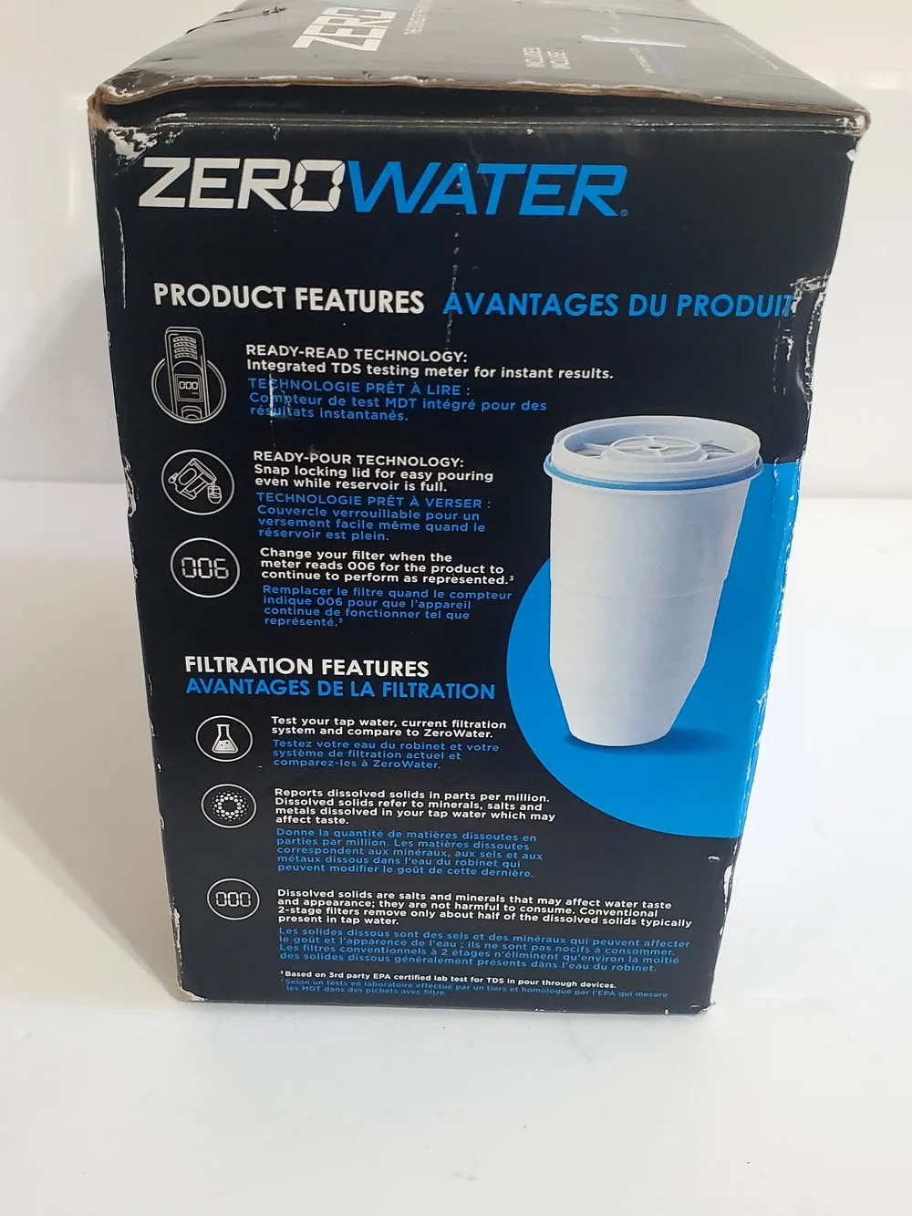 5-Stage Water Filter Pitcher – Blue/White